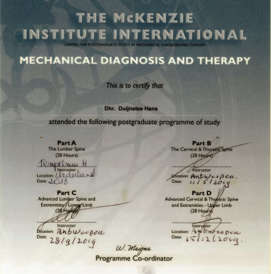 McKenzie Therapie